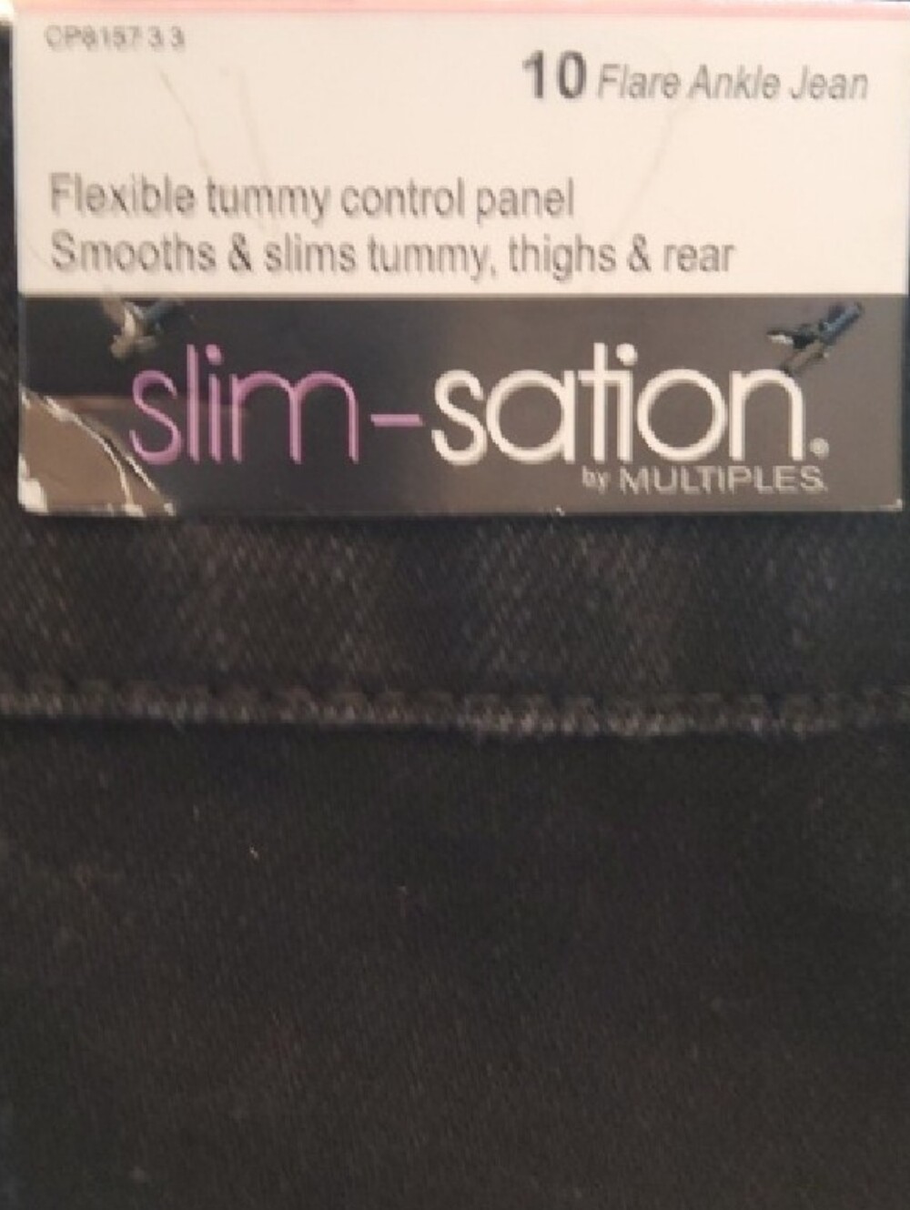 Slimsation By Multiples Black Jeans - Sz 10 NWT - Picture 5 of 6